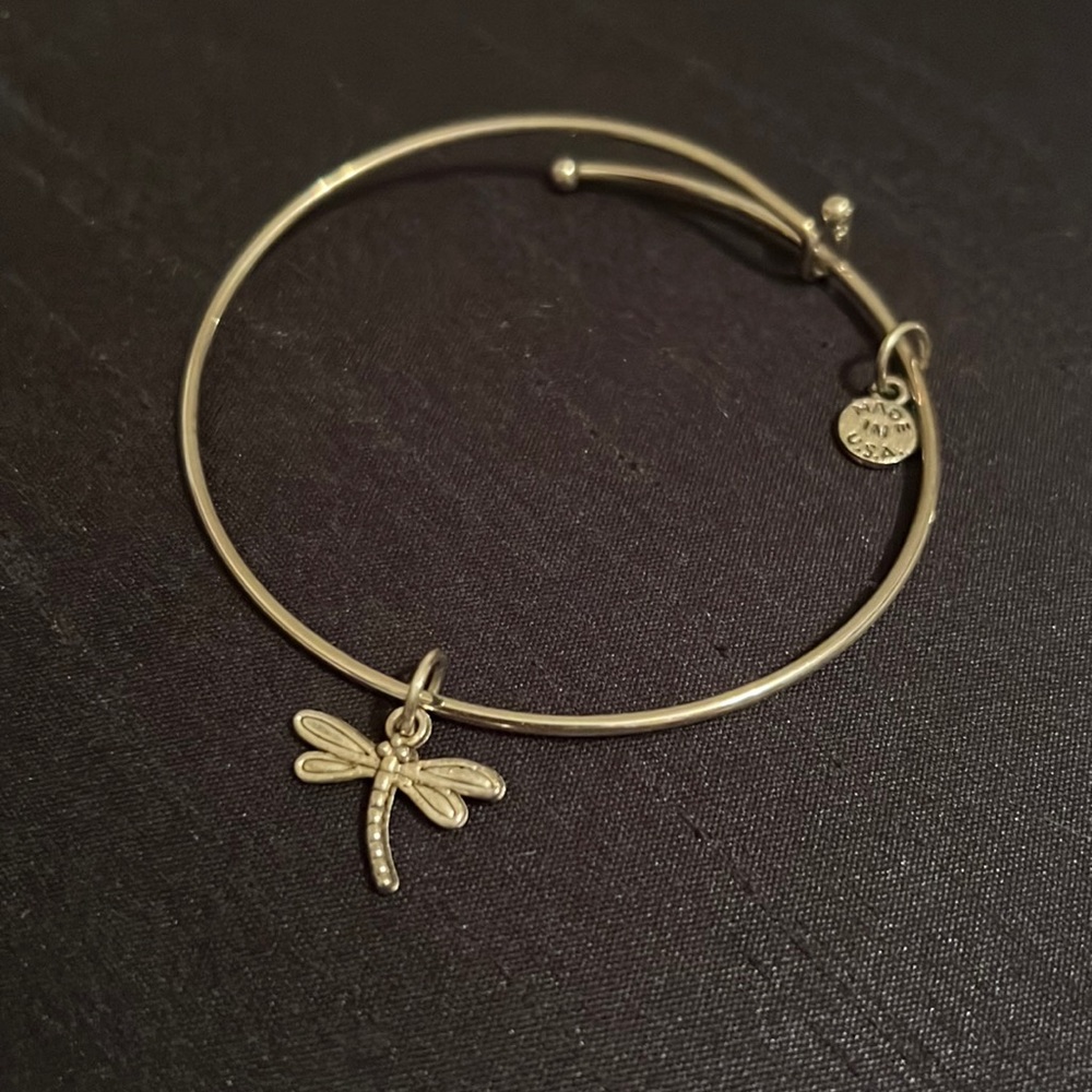 Silver dragonfly bracelet